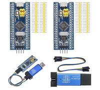 ALMOCN 2PCS STM32F103C8T6 ARM STM32 Minimum System Development Board STM32F103C8T6 Core Learning Board + 1PCS ST-Link V2 Emulator Downloader Programmer, Random Color