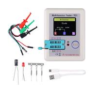 ALMOCN LCR-TC1 Multi-Function Tester Colorful Display Pocketable Multifunctional TFT Backlight Transistor 1.8 inch for Diode Triode Capacitor Resistor Transistor LCR ESR NPN PNP MOSFET