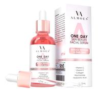 ALMOES SERUM 20% Vitamin C Alpha Arbutin Polyglutamic acid hyaluronic acid Vit E Collagen Pore-minimizing formula Brightening Face & Eye Serum