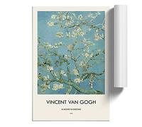 Almond Blossom Brancehs Vol.1 by Vincent Van Gogh | Unframed Wall Art Print | Ready to Frame Poster | Modern Home Decor Picture | Artwork for Living Room, Bedroom or Office | A2 (42x59.4 cm)