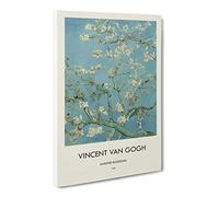 Almond Blossom Branches Vol.1 By Vincent Van Gogh Canvas Print | Gallery Wrapped 30mm Frame Wall Art | 30x20 inches | Ready to Hang | Impressionist Floral Picture | Living Room Bedroom Lounge Office
