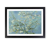 Almond Blossom Branches Vol.3 By Vincent Van Gogh Classic Painting Framed Wall Art Print, Ready to Hang Picture for Living Room Bedroom Home Office Décor, Black A2 (64 x 46 cm)