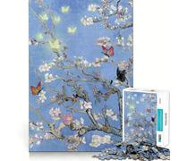 Almond Blossom Butterfly 1000 Jigsaw Puzzle Cognitive Fun Play Clean Cut Sturdy Components Quiet Time Mind Exercise at Home (38x52cm)