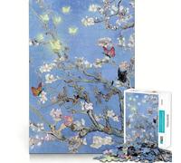 Almond Blossom Butterfly 1000-piece Puzzle for Teenagers Focus Memory Game Professional Grade Cutting Relaxing Indoor Group Activity (50x75cm)
