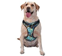 Almond Blossom Pet Traction Vest â€“ Full Print Design With Reflective Straps For Enhanced Safety And Comfort