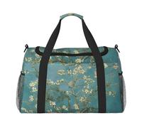 almond blossom Print Everyday Use Travel Duffle Bag Large Capacity Travel Bag Stylish Functional Bag, Black, One Size
