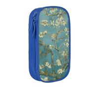 Almond Blossom Print Practical Pencil Case Multi-Compartment Office Travel School Art Daily Supplies