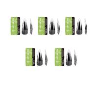 Almond Gel Nail Tips 550PCS Pre Etched Clear Full Cover Soft Acrylic Press On Stylish Manicures Accesories Long Lasting Nail Tips