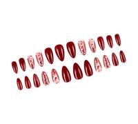 Almond nail tip fake nail nail adhesive nail stick artificial nails are pressed onto the nail
