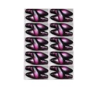 Almond Press On Nails - Full Coverage Acrylic Fake Nails with Easy Apply Glue, Long Lasting Reusable Artificial Nails for Women, Perfect for Party Wedding & Daily Nail Art