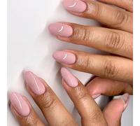 Almond Press On Nails Glossy Fake Nails Stick On In 15 Sizes 30Pcs French Tips For Art Decorations Acrylic Glues Nail For Women Clear