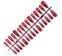 Almond/Square/Coffin Fake Nails Cats Eye Press On Nails Stick On Nails Wine Redness Artificial Nails Acrylic Nails