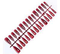Almond/Square/Coffin Fake Nails Cats Eye Press On Nails Stick On Nails Wine Redness Artificial Nails Acrylic Nails