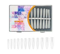 Almond/Stilettos False Nails Tips, Pre-File Full Covers Press on Soak Off Gel Fake Tip for Extensions Full Covers Press on