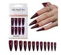 Almond Tip Presses on Nails Long Lasting Fake Nails Natural Curves ABS Materials Salon Finish for Work or Social Gatherings Almond Shape Fake Nails