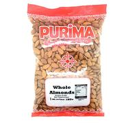 Almonds 1kg - 100% Raw Whole Almond Bag - USA American Californian - Extra Large Premium Quality Unpasteurised Nut - Source of Protein & Fibre Ideal for Keto & Paleo - Non GMO & Vegan PURIMA