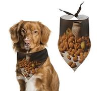 Almonds and Jars Dog Bandana Washable & Adjustable Triangle Scarf, Breathable Pet Scarf for Small Medium Large Pets, Cute Fashion Pet Accessory