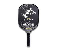 Almos Pickleball Paddle - Professional Grade, 12mm Premium Carbon Fiber, 4 In Grip | Lightweight, Durable Racket Designed for Ultimate Spin & Consistency for Men and Women, SHAH X By Almos |