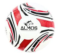 Almos Professional Soccer Ball - for Club Match, Training, Match Performance, Indoor & Outdoor Soccer, Suitable for Grass & Astro | 32 Panel, Latex Bladder | Size 5, Red |