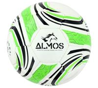 Almos Professional Soccer Ball - for Club Match, Training, Match Performance, Indoor & Outdoor Soccer, Suitable for Grass & Astro | 32 Panel, Latex Bladder | Size 5, Green |