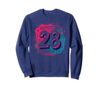Almost 30, Still Flirty 28th Birthday Gift Sweatshirt, Adult Unisex, Navy, M