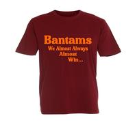Almost Always Win Bantams Tshirt top Football Gift Premium Clothing Bradford Red