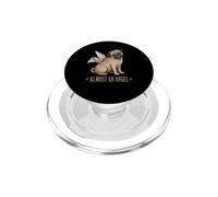 Almost An Angel Pug Dog with Wings PopSockets PopGrip for MagSafe