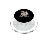 Almost an Angel Pug Dog with Wings Vintage Funny PopSockets PopGrip for MagSafe