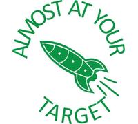 Almost at your target Self inking teacher reward stamp X12137 by Teacher Stamps