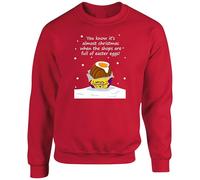 Almost Christmas Jumper, Funny Easter Egg Graphic Sweatshirt, Festive Xmas 2025 Novelty Gift Unisex Top UK