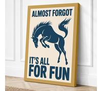 Almost Forgot It's All For Canvas Wall Art Print 24x16 Inch (61 x 41 cm)