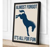 Almost Forgot It's All for Canvas Wall Art Print 30x20 Inch