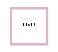 Almost Frameless 11x11 Square Picture Frame, Display Pictures 8x8 With Mat or 11x11 Without Mat, Wall Hanging & Free Standing Photo Frame, Lilac, 1 Pack