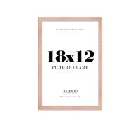 Almost Frameless 18x12 Copper Picture Frame 18"x12"(45.7x30.5cm) Poster, Photo, Artwork, or Print. Thin Edge Slim Frame Portrait and Landscape Display with Wall Hooks