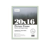 Almost Frameless 20x16 Mint Green Picture Frame 20"x16"(50.8x40.6cm) Poster, Photo, Artwork, or Print. Thin Edge Slim Frame Portrait and Landscape Display with Wall Hooks