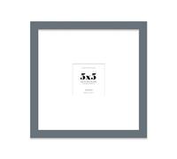 Almost Frameless 5x5 Square Picture Frame, Display Pictures 2x2 With Mat or 5x5 Without Mat, Wall Hanging & Free Standing Photo Frame, Grey, 1 Pack
