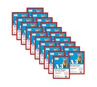 Almost Frameless A3 Red Picture Frame Set of 20, Display A3 Picture Gallery Wall, Poster, Photo, Artwork, or Print, Red