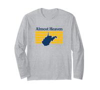 Almost Heaven West Virginia Retro Long Sleeve T-Shirt