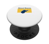 Almost Heaven West Virginia Retro PopSockets Adhesive PopGrip