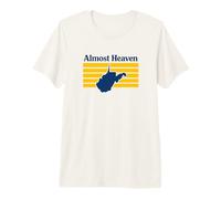 Almost Heaven West Virginia Retro Premium T-Shirt