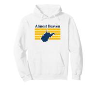 Almost Heaven West Virginia Retro Pullover Hoodie