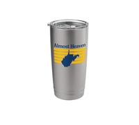Almost Heaven West Virginia Retro Stainless Steel Insulated Tumbler