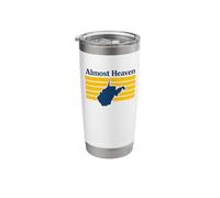 Almost Heaven West Virginia Retro Stainless Steel Insulated Tumbler