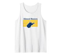 Almost Heaven West Virginia Retro Tank Top
