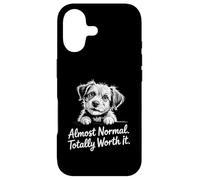 Almost Normal Totally Worth It Scruffy Rescue Puppy Dog Love Case for iPhone 17