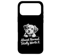Almost Normal Totally Worth It Scruffy Rescue Puppy Dog Love Case for iPhone 17 Pro Max