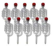 Almost Off Grid 10 Bubbler Airlocks for Homebrewing Making Cider, Wine, Mead, Beer and Fermentation