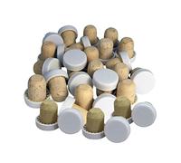 ALMOST OFF GRID White Plastic Topped Reusable Corks x30
