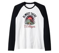 Almost There Straight To The Abyss Turtle Raglan Baseball Tee