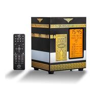 ALMOSTAQIM Azan Clock for Home - Athan Clock for Prayer with Sound, Daily Reminder, Quran Recitation & Explanations - Portable & Rechargeable - Mobile App & Remote Control - Kaaba Design